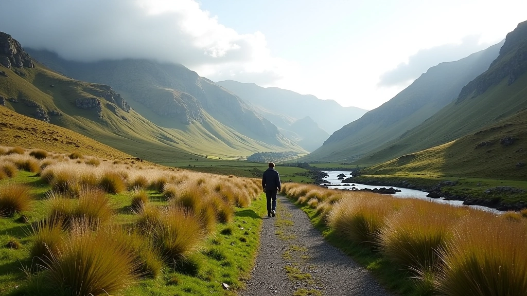 Poisoned Glen Donegal landscape with accessible paths and mountain views