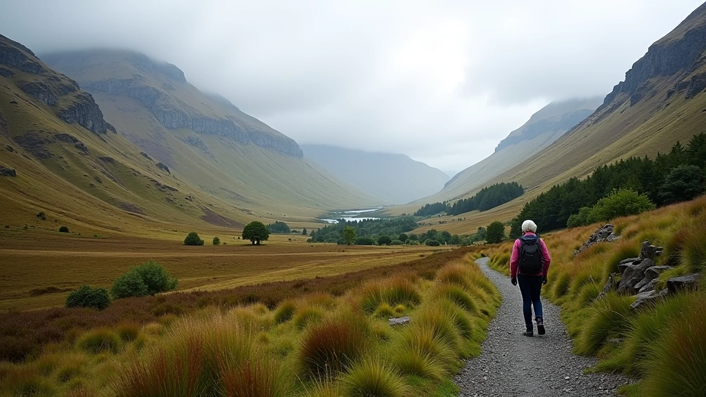 Poisoned Glen in Donegal with dramatic mountain backdrop and accessible valley pathways