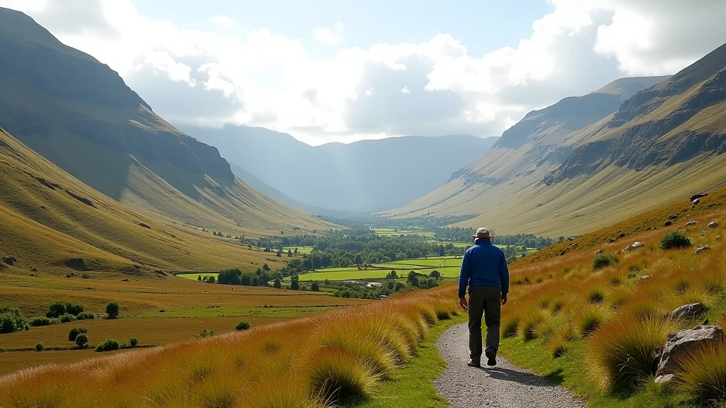 Poisoned Glen valley with mountain backdrop, Donegal landscape